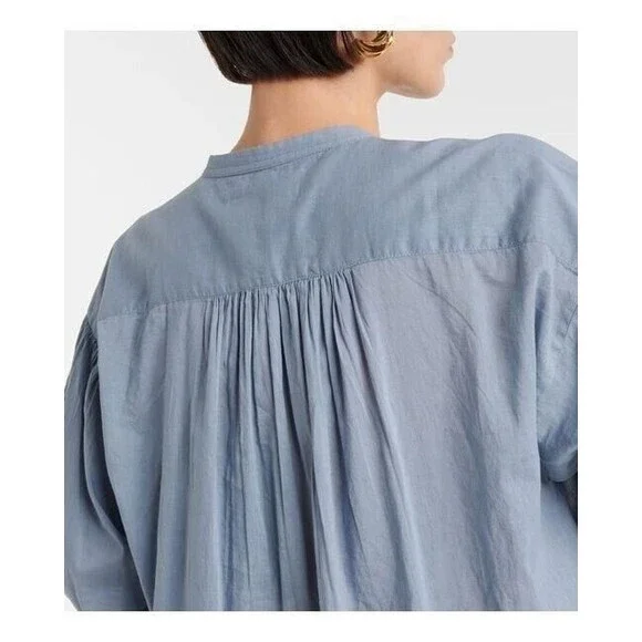Nili Lotan Neville Tunic Shirt Top Cotton Long Sleeve Oversized S New 277217